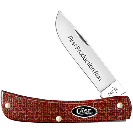 First Production Run Dark Red Micarta Smooth Sod Buster Jr. CS