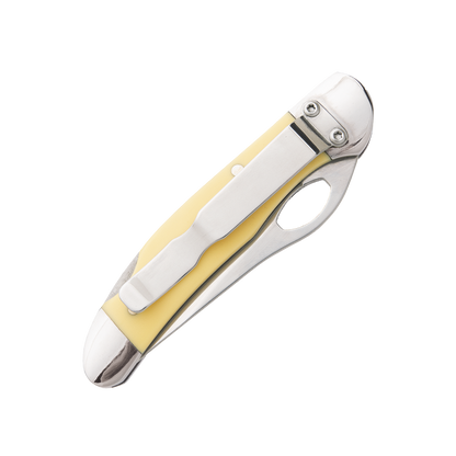 3 3/4″ Yellow Delrin Locking Cowhand™ W/ Pocket Clip