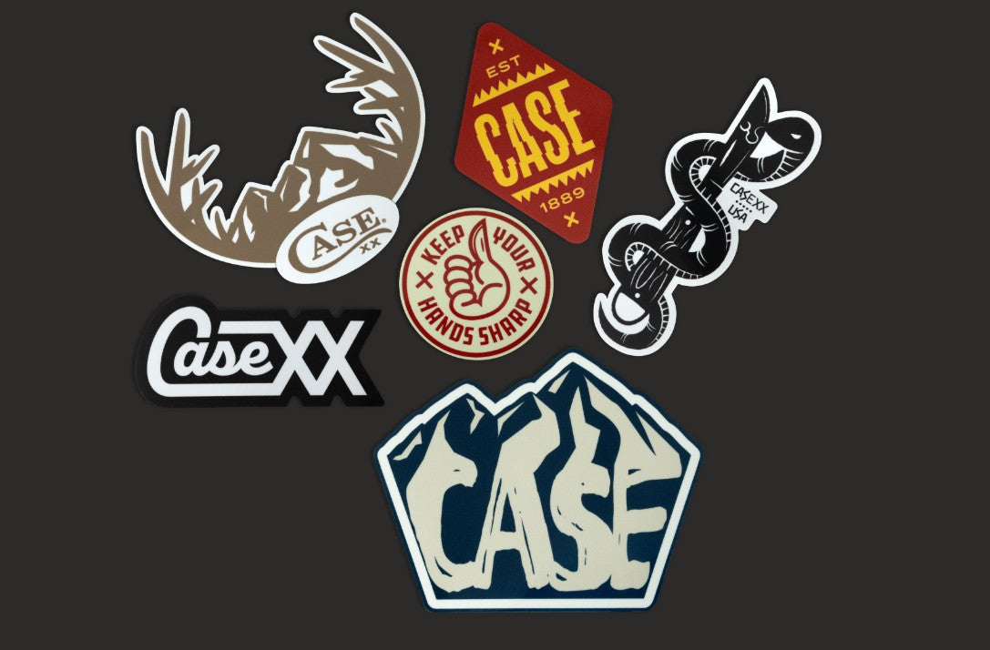 6 pk  various design vinyl case stickers