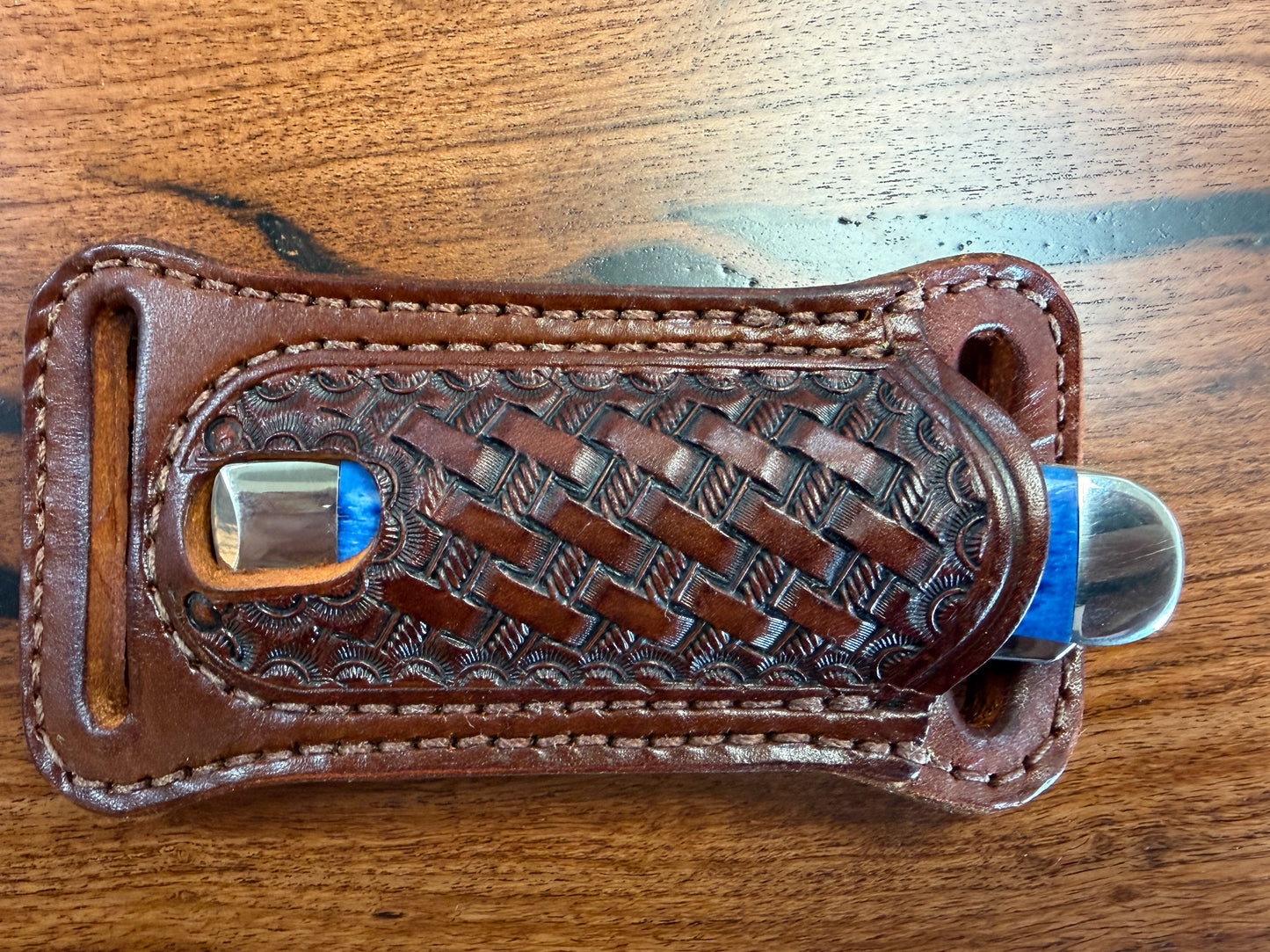 #4 Leather Horizontal Sheath for Trapper