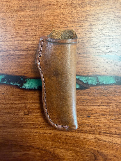 #8 Vertical Carry  Mini Copper Lock leather sheath