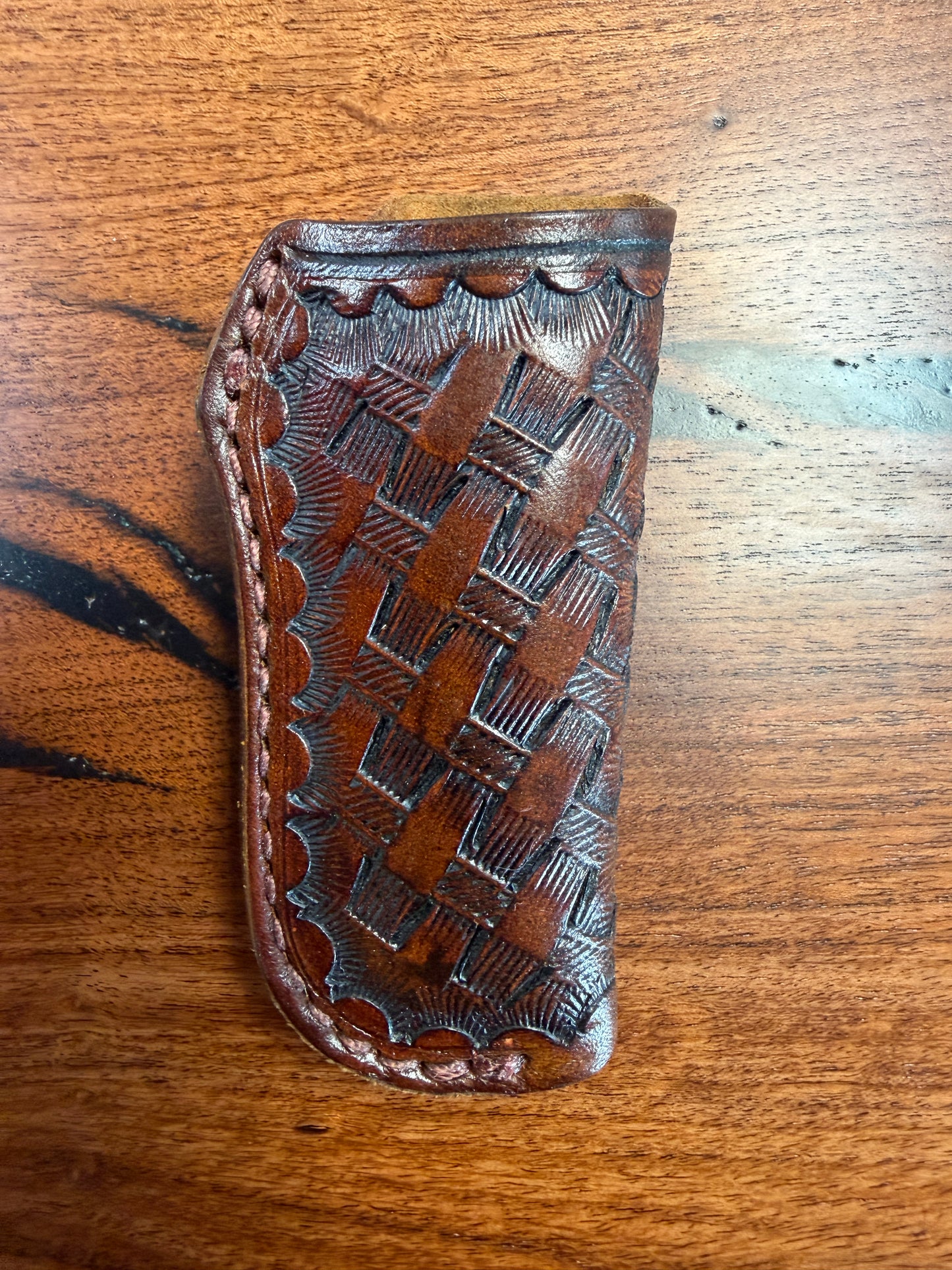 #13 Vertical Leather Sheath – Fits Sod Buster Jr | Hand Made