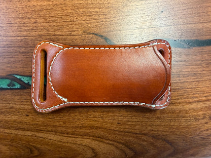 #29 Horizontal Leather Sheath – Fits Folding Hunter Style Knives | Hand Made