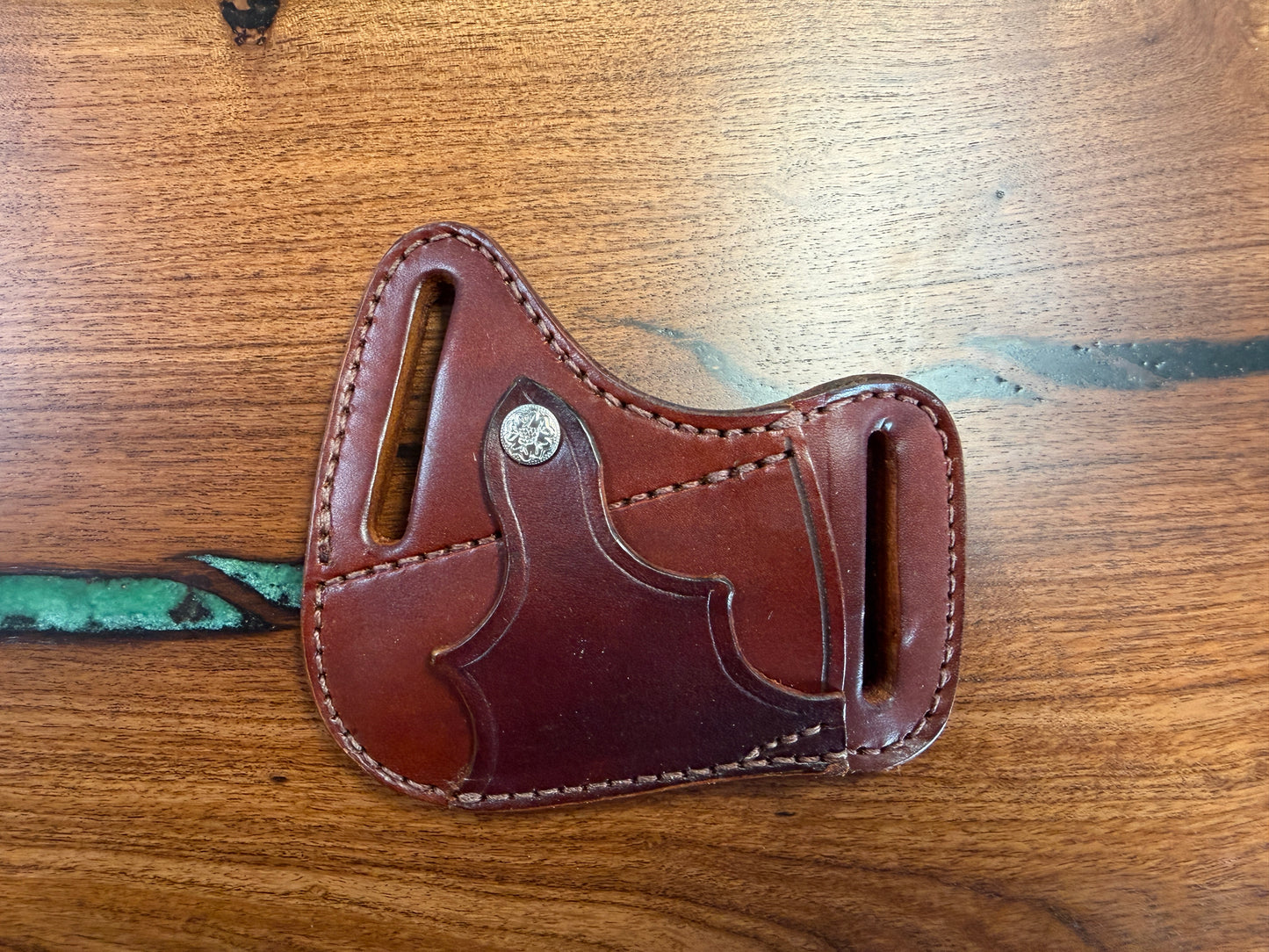 #26 Cross Draw Leather Sheath – Fits Trapper Size Knives | Hand Made