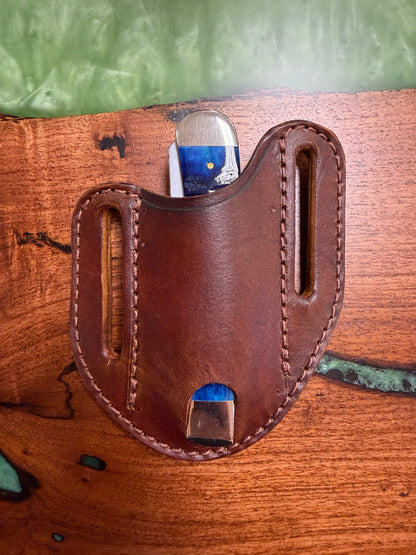 #18 Pancake style sheath fits Trapper, full size Copper Lock