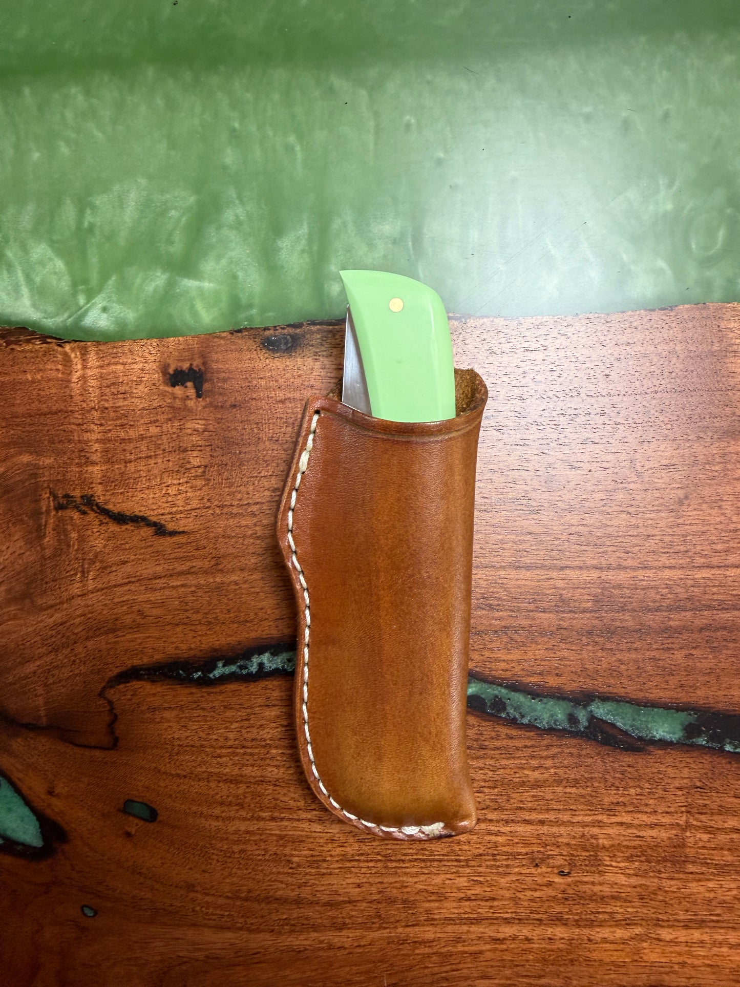 #21 Handmade Vertical Leather Sheath - Fits Large Sod Buster