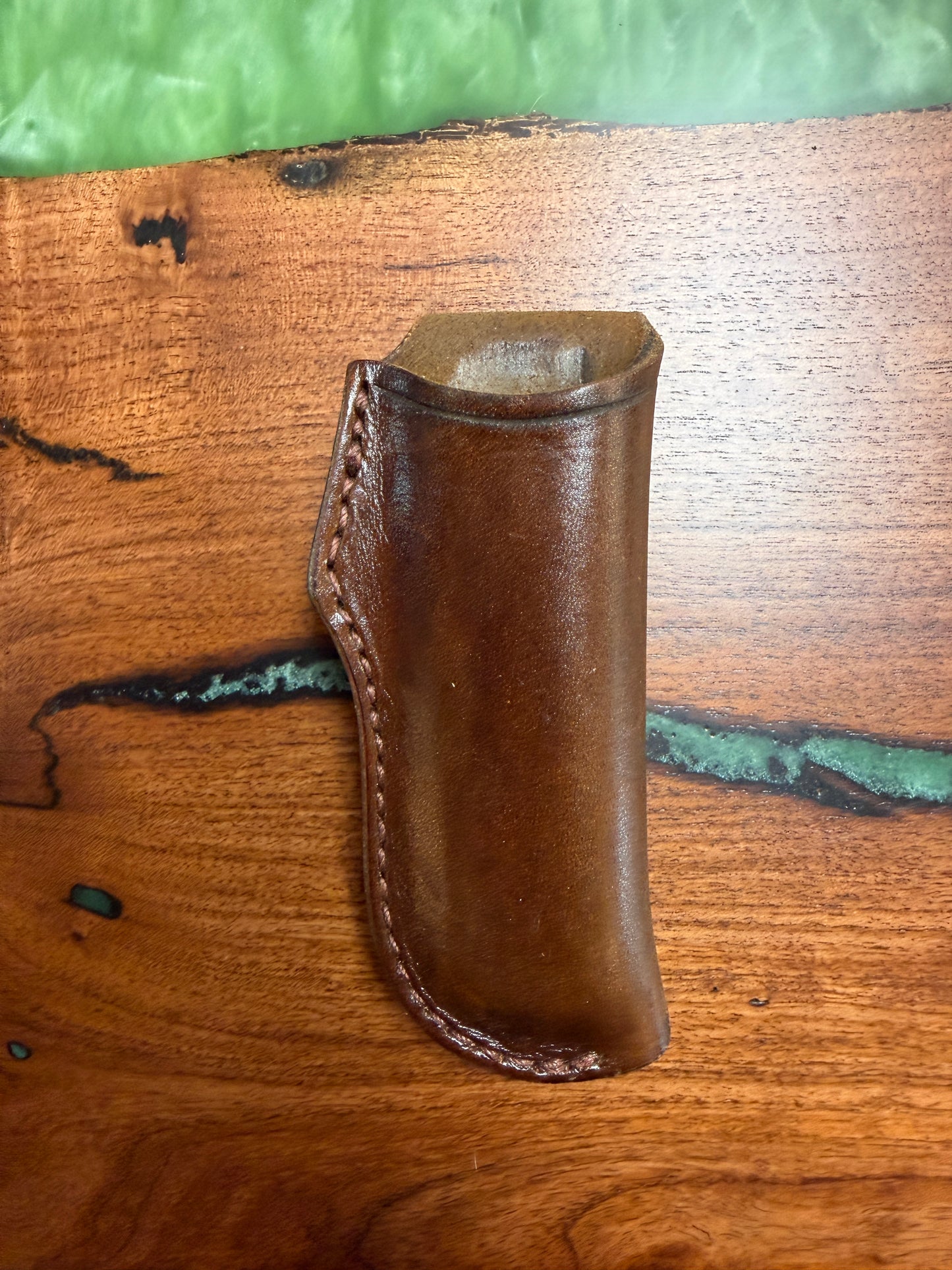 #21 Handmade Vertical Leather Sheath - Fits Large Sod Buster