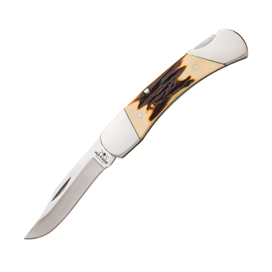 3 3/4″ Stag Delrin Midsize Lockback