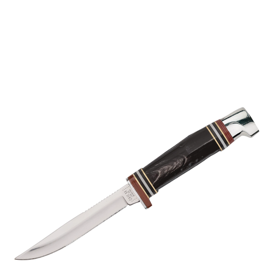 Buffalo Horn Mini FINN Hunter with Leather Sheath