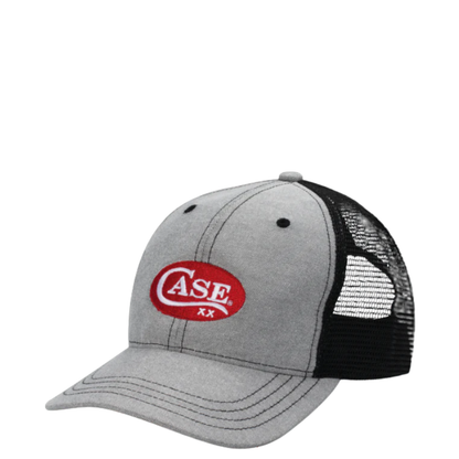Gray Black with Red Logo  Cap