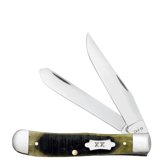 Sawcut Olive Green Bone Trapper