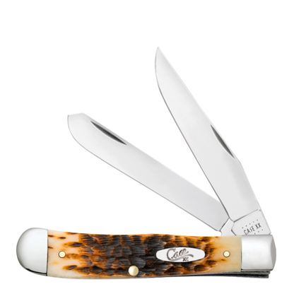 Peach Seed Jig Amber Bone Trapper with Clip