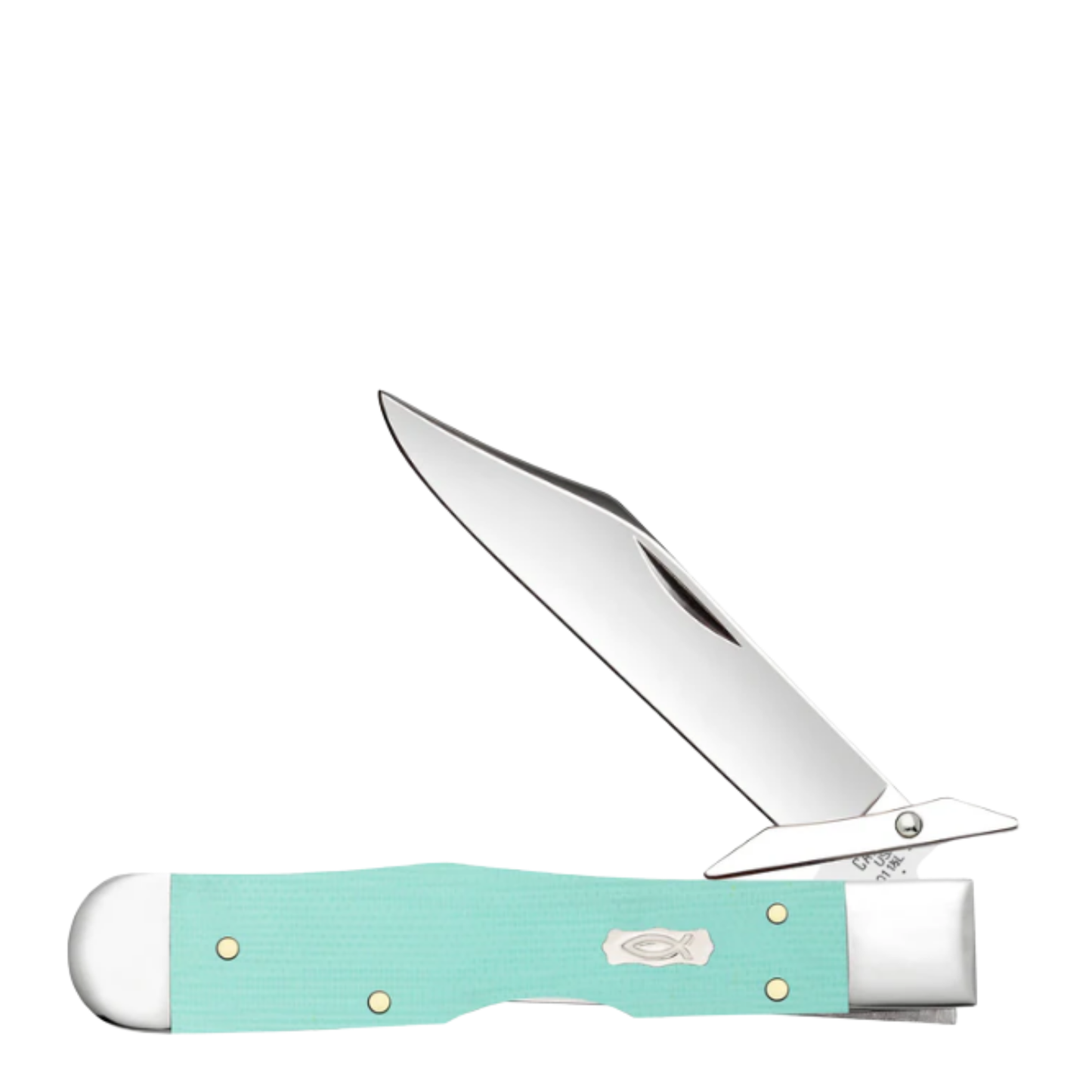Case Seafoam Green G-10 Smooth Cheetah Cub