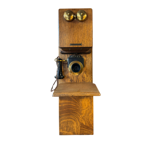 Rare Antique Oak Hotel Model Phone