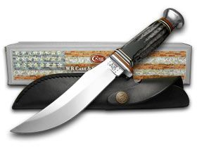 Buffalo Horn Fixed Blade Hunter Knife with Sheath