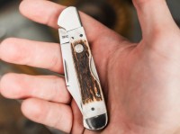 Boker Treebrand Copperhead Backlock Stag