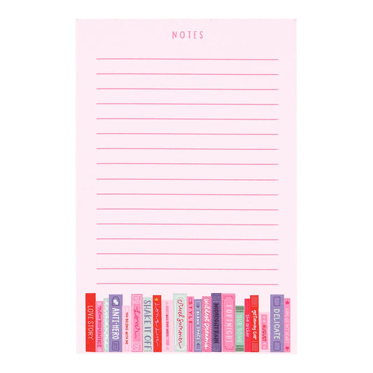 Book Tour Bookshelf 4x6 Notepad