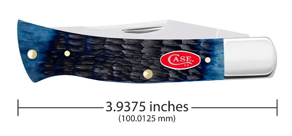 Axe Handle Rogers Jig Navy Blue Bone 6888 Stainless Pocket Knife