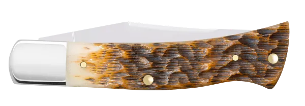 Case XX™ Axe Peach Seed Jig Amber Bone 10799 Stainless Pocket Knife