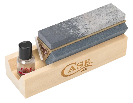 ~ Click Images to Enlarge ~  Case XX™ Knives Tri Hone 50305 Knife and Tool Sharpening Stone Kit