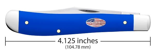 Slimline Trapper Royal Blue Synthetic 16403 Stainless Pocket Knife