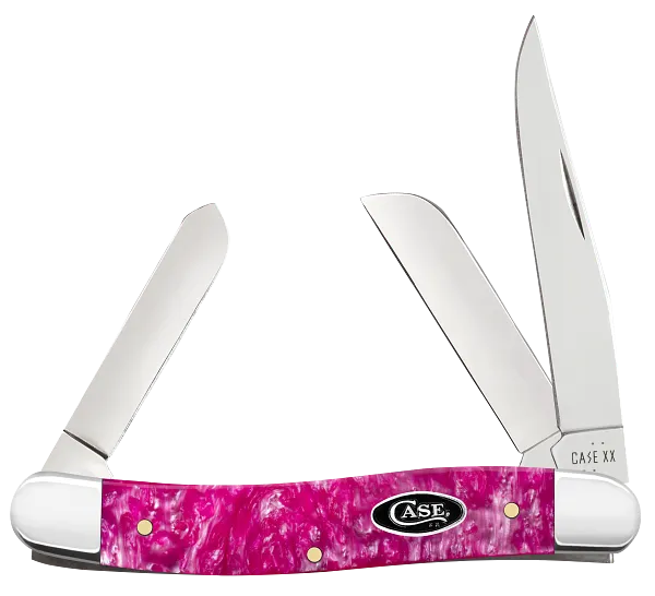 Case XX™ Stockman Pink Crackle Kirinite 16161 Stainless Pocket Knife