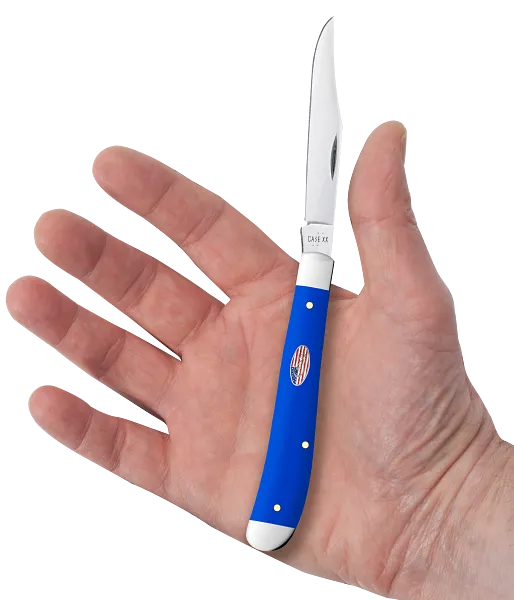 Slimline Trapper Royal Blue Synthetic 16403 Stainless Pocket Knife