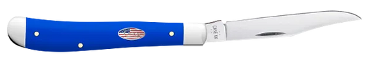 Slimline Trapper Royal Blue Synthetic 16403 Stainless Pocket Knife