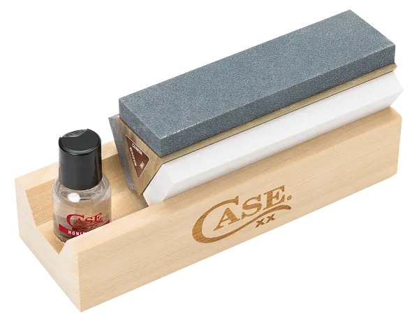 ~ Click Images to Enlarge ~  Case XX™ Knives Tri Hone 50305 Knife and Tool Sharpening Stone Kit