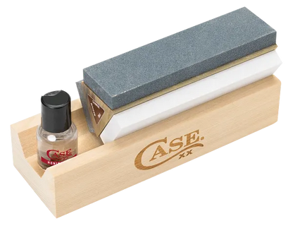~ Click Images to Enlarge ~  Case XX™ Knives Tri Hone 50305 Knife and Tool Sharpening Stone Kit