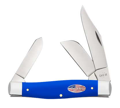 Large Stockman Royal Blue Synthetic 16405 Stainless Pocket Knife