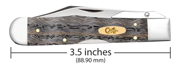 Cheetah Cub Black Curly Oak Wood 14013 Stainless Pocket Knife