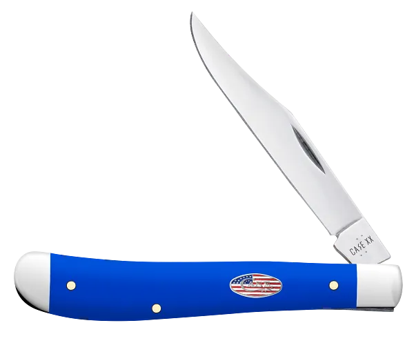 Slimline Trapper Royal Blue Synthetic 16403 Stainless Pocket Knife
