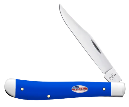 Slimline Trapper Royal Blue Synthetic 16403 Stainless Pocket Knife