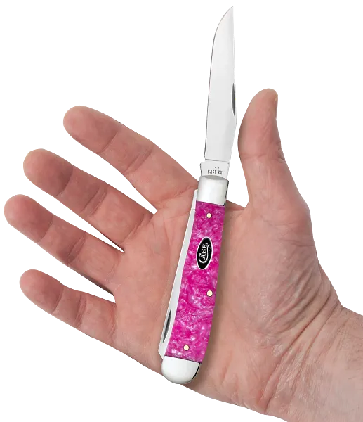 Case XX™ Trapper Pink Crackle Kirinite 16160 Stainless Pocket Knife