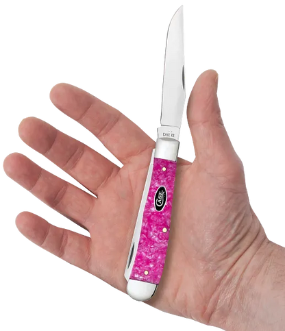 Case XX™ Trapper Pink Crackle Kirinite 16160 Stainless Pocket Knife