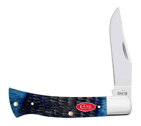 Axe Handle Rogers Jig Navy Blue Bone 6888 Stainless Pocket Knife