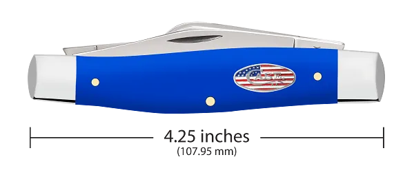 Large Stockman Royal Blue Synthetic 16405 Stainless Pocket Knife
