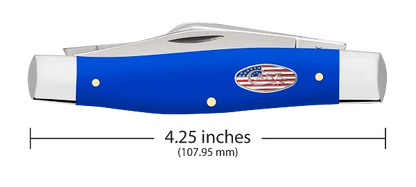 Large Stockman Royal Blue Synthetic 16405 Stainless Pocket Knife