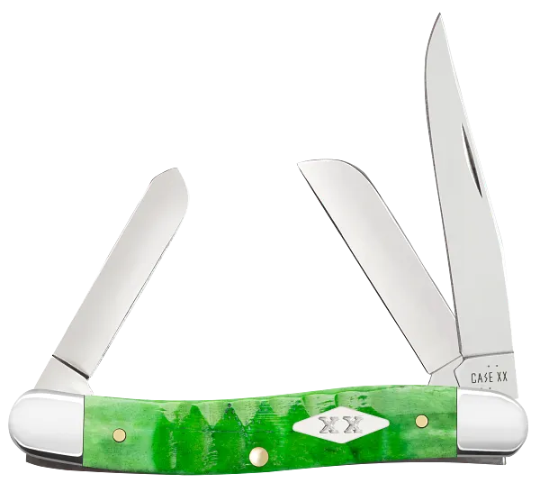 Case XX™ Medium Stockman Gator Jig Bright Green Bone