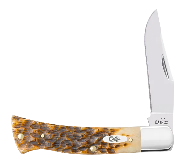 Case XX™ Axe Peach Seed Jig Amber Bone 10799 Stainless Pocket Knife