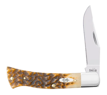 Case XX™ Axe Peach Seed Jig Amber Bone 10799 Stainless Pocket Knife