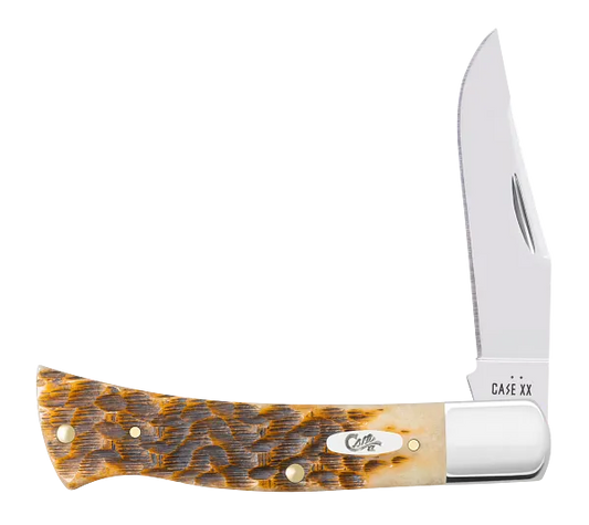 Case XX™ Axe Peach Seed Jig Amber Bone 10799 Stainless Pocket Knife