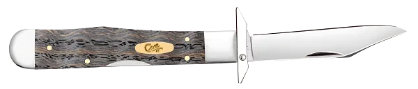 Cheetah Cub Black Curly Oak Wood 14013 Stainless Pocket Knife