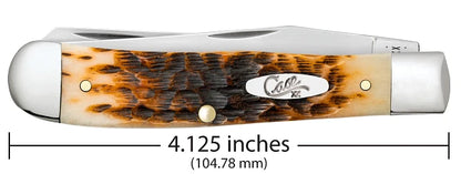Peach Seed Jig Amber Bone Trapper with Clip