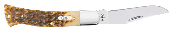 Case XX™ Axe Peach Seed Jig Amber Bone 10799 Stainless Pocket Knife