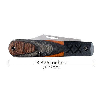 Crossroads™ Sloped Ember Glow DymaLux® Wood w/ Black G-10 XR Barlow