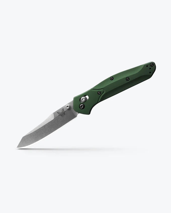 Osborne Reverse Tanto | Green Aluminum