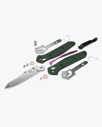 Osborne Reverse Tanto | Green Aluminum