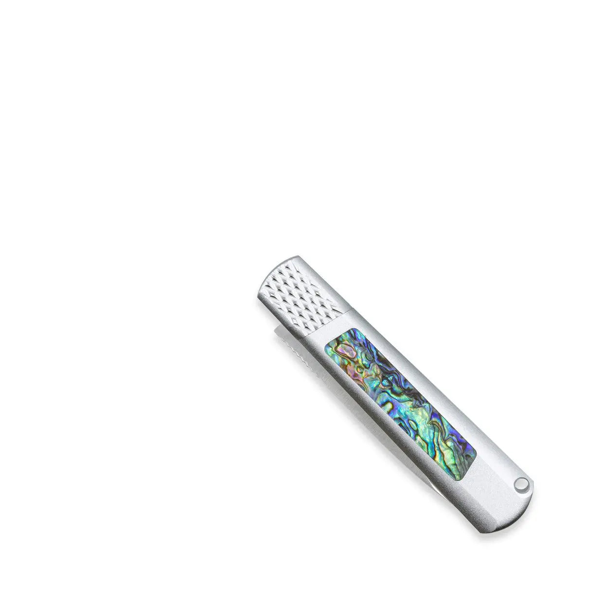 Gideon Hidden Release Abalone with Silver Bolster